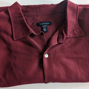 **CLOSING CLOSET SALE. MAKE AN OFFER**!!  VAN HEUSEN MEN'S RED SHIRT